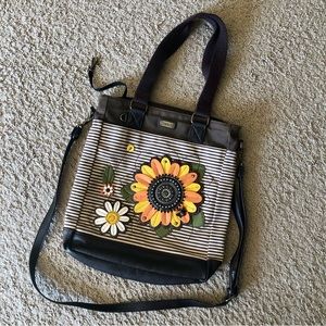 Chala canvas crossover bag. Sunflower